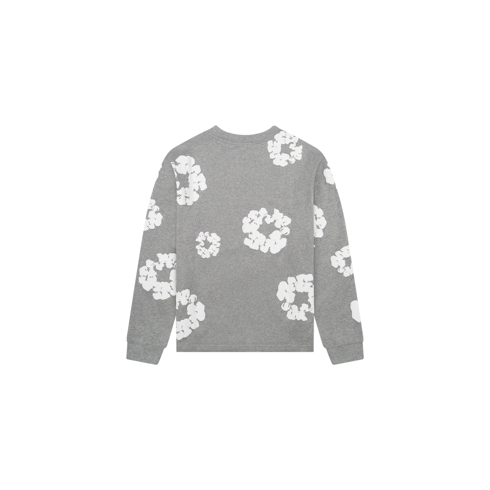 DENIM TEARS CREWNECK COTTON WREATH - GREY