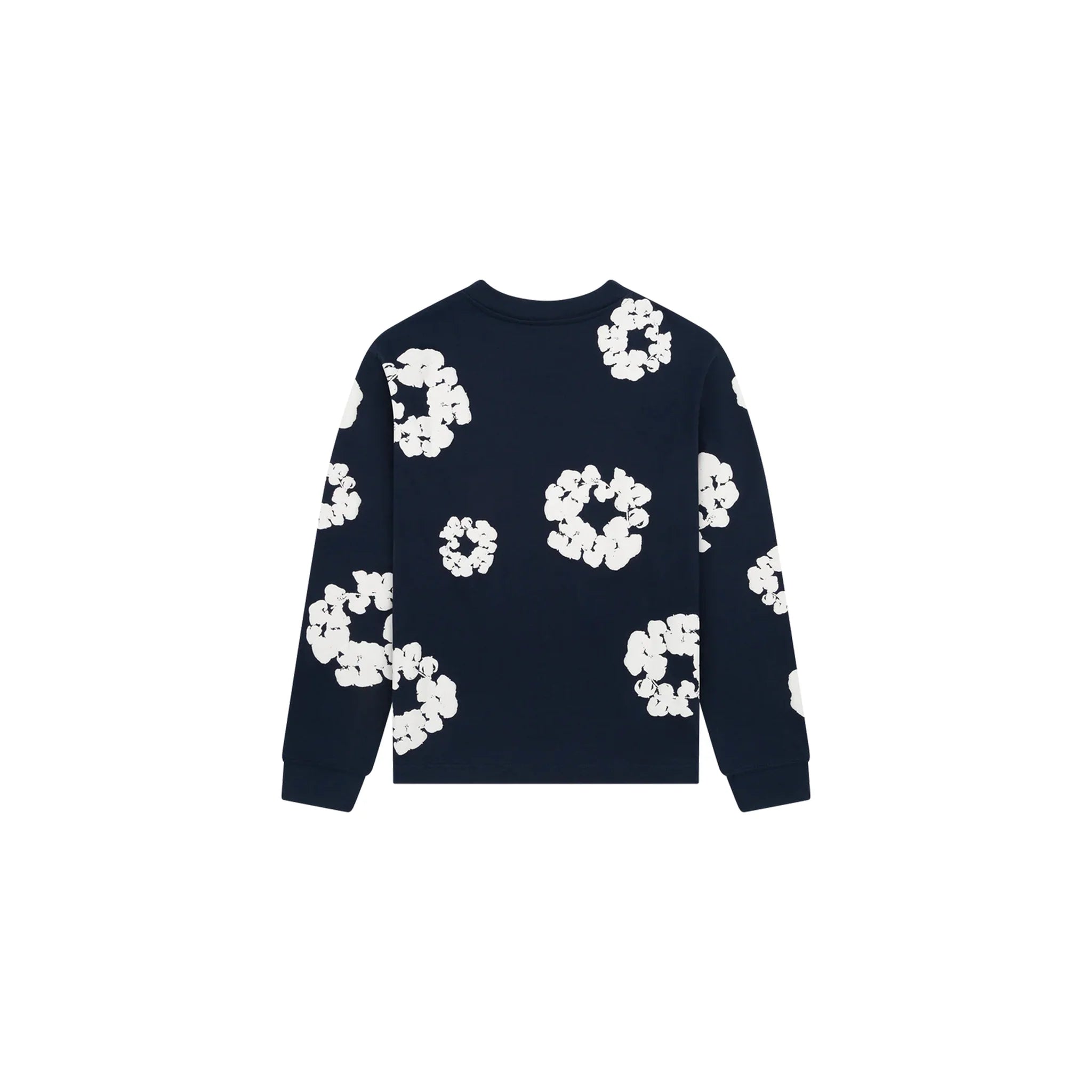 DENIM TEARS CREWNECK COTTON WREATH - BLACK