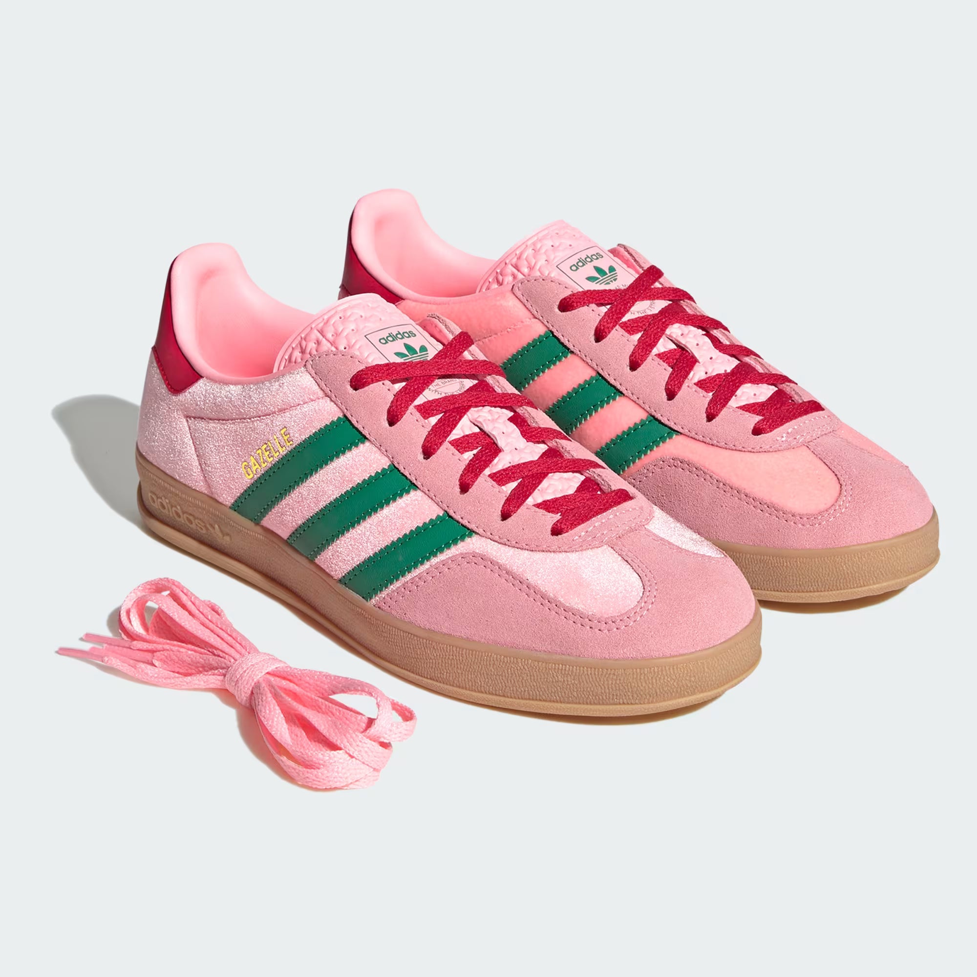 ADIDAS GAZELLE - COURT GREEN GLOW PINK